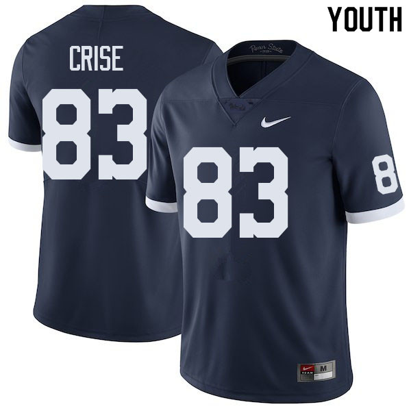 NCAA Nike Youth Penn State Nittany Lions Johnny Crise #83 College Football Authentic Navy Stitched Jersey LLM6698AB